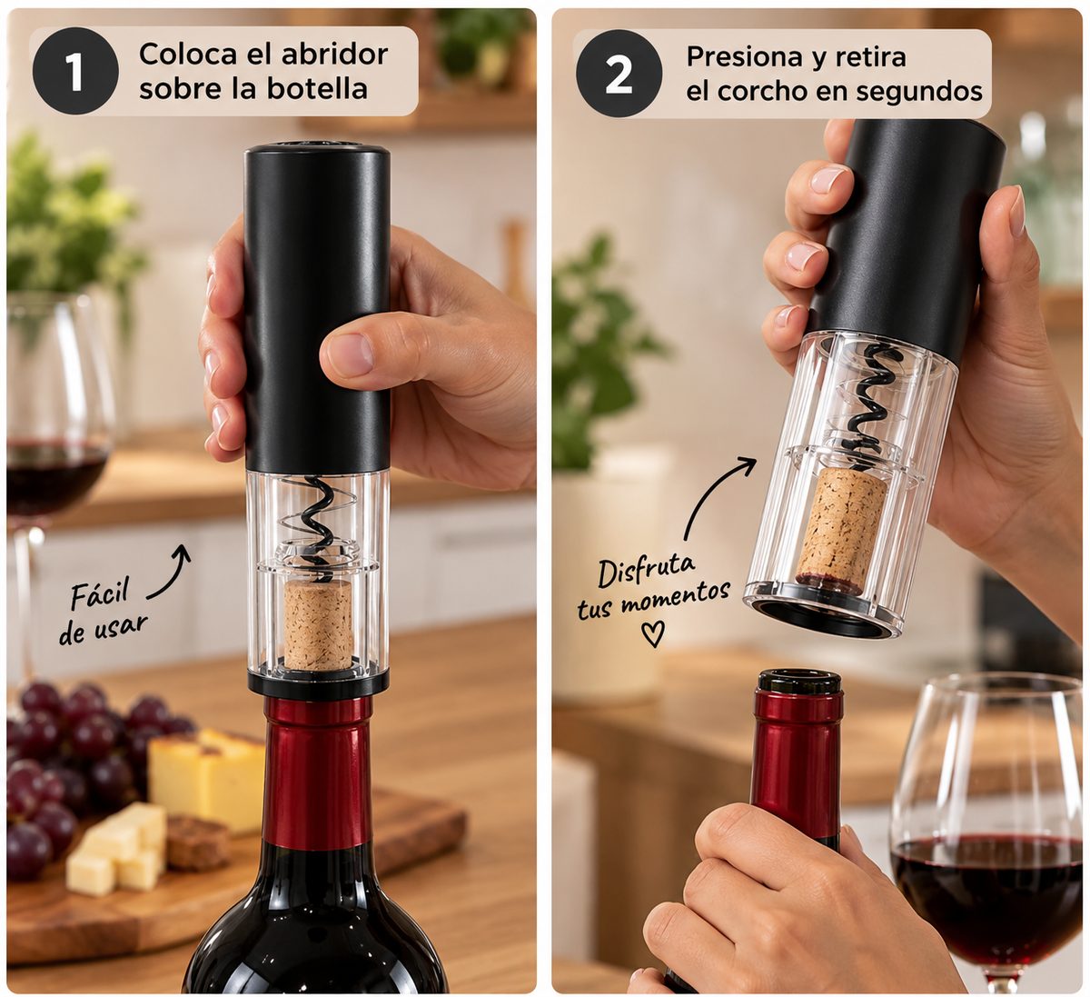 Sacacorchos Eléctrico para Vino
