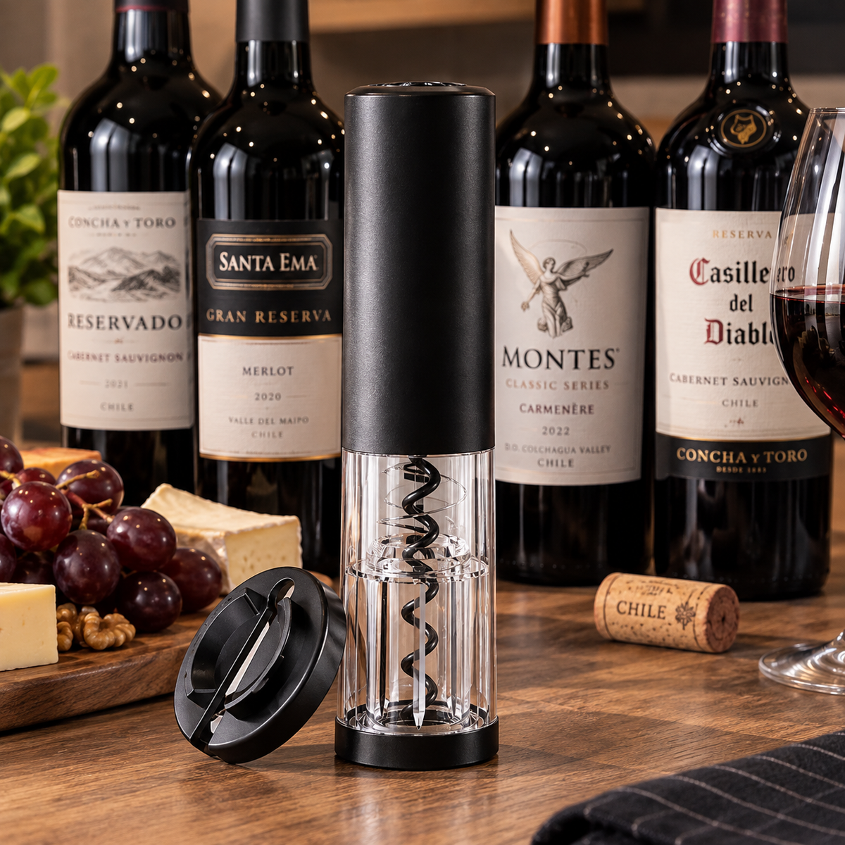 Sacacorchos Eléctrico para Vino