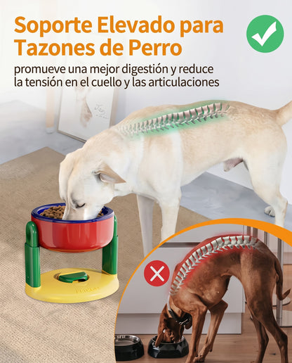 Soporte comedero para perros ajustable